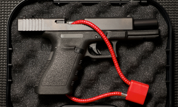 Will State Democrats explain how a trigger-locked gun, such as this Glock, can be accessed quickly for self-defense?